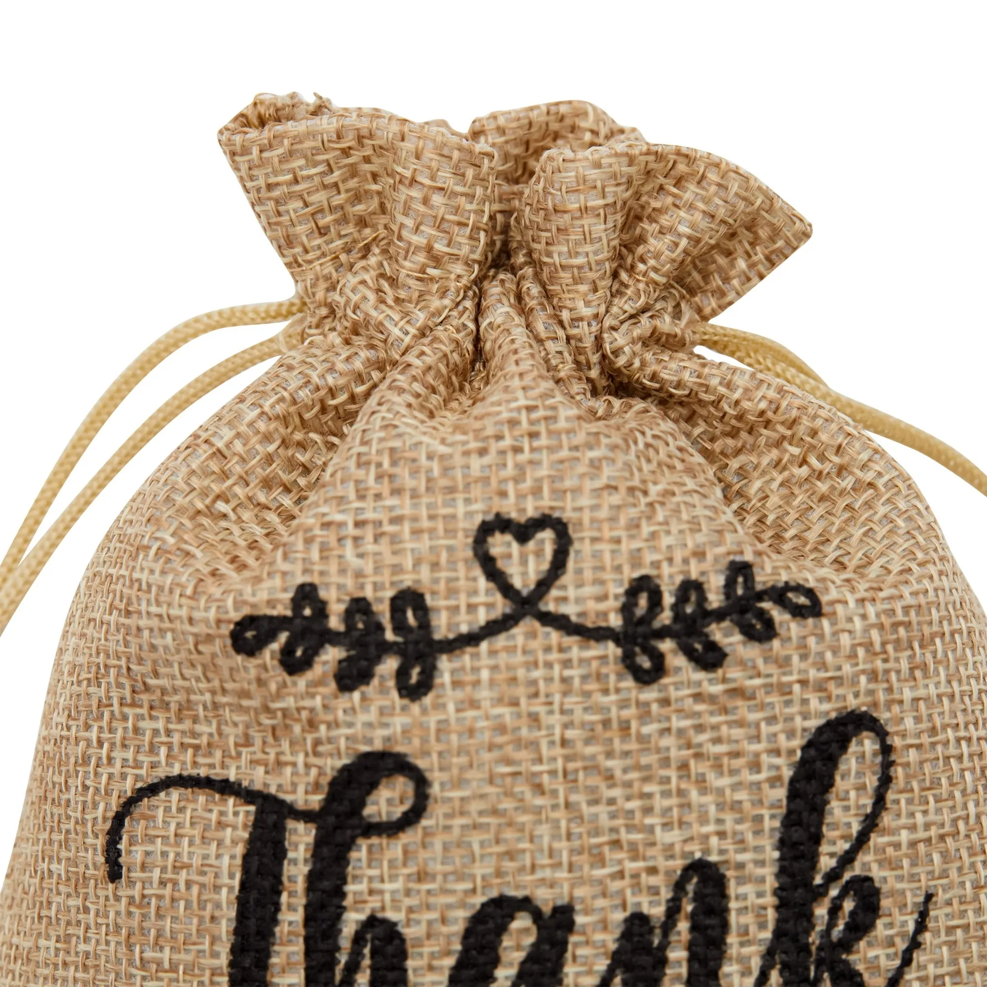 30 Pack Small Burlap Bags with Drawstring for Wedding Favors, Jewelry, Thank You Gift Bag (5x7 In)