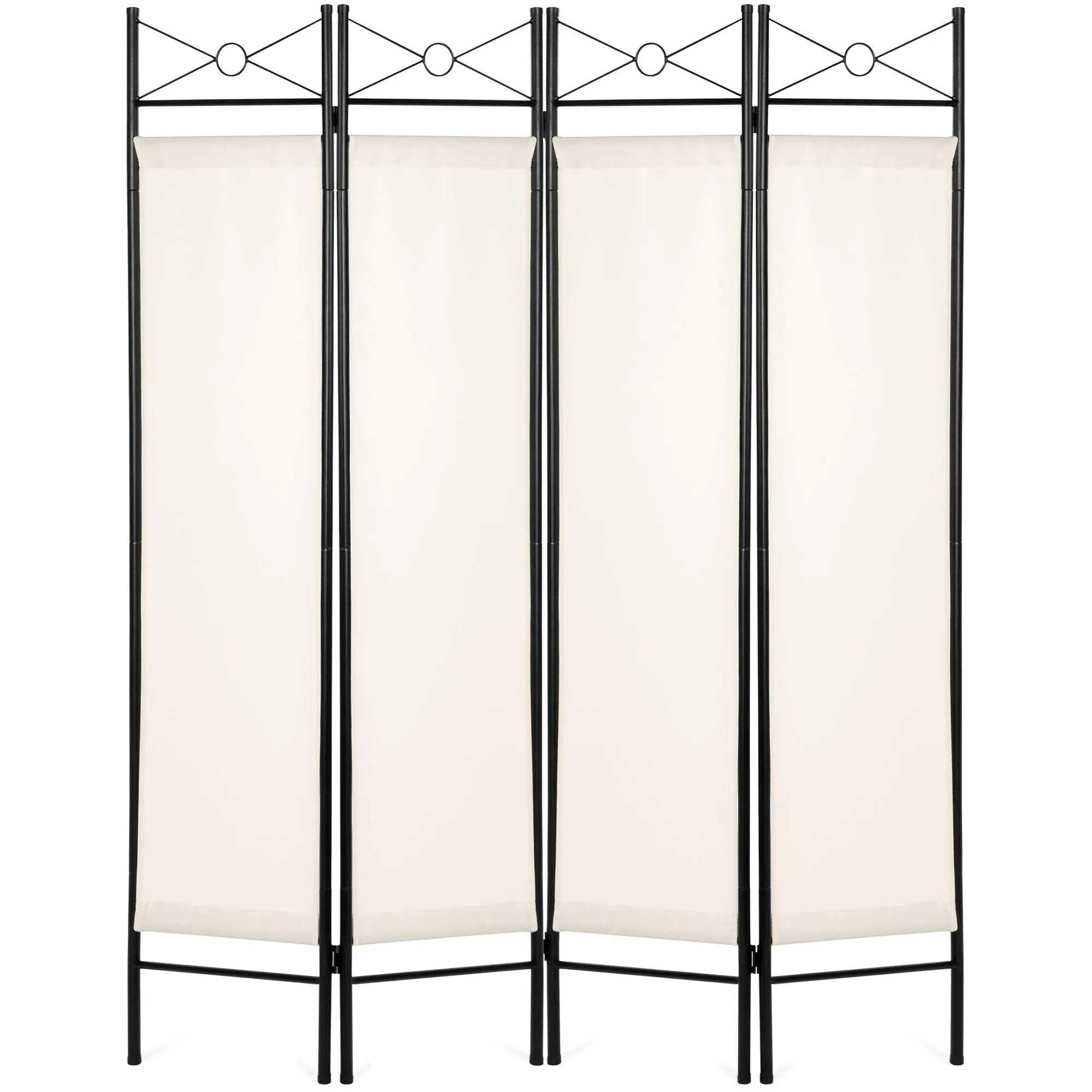 4-Panel Folding Privacy Screen Room Divider Decoration Accent, 6ft