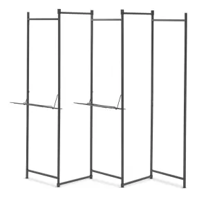 5 Panels Collapsible Clothing Rack