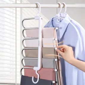 6-Layer Extendable Folding Pants Hanger, HG0096