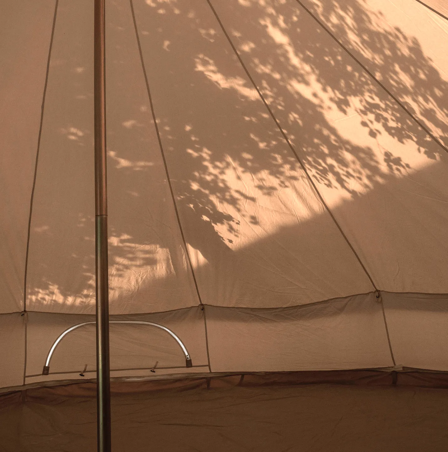 6m Bell Tent 285gsm 100% Natural Canvas