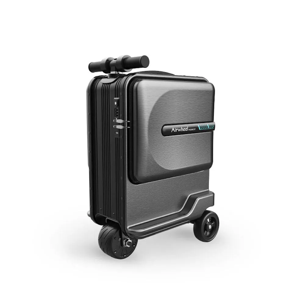 Airwheel SE3MiniT - Electric Luggage Scooter - Black | Potable Riding Suitcase with Removable Battery