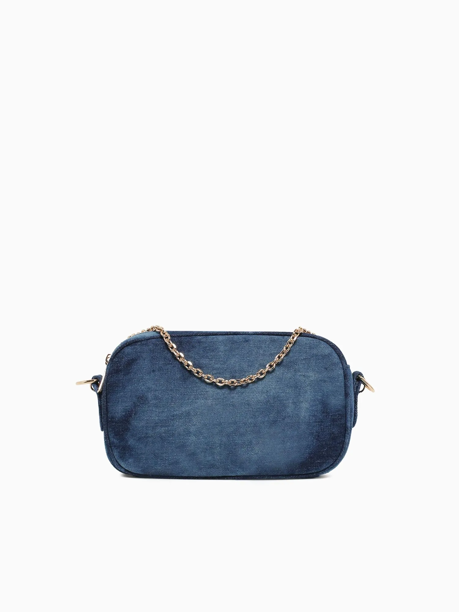 Amber Crossbag W  chain denim