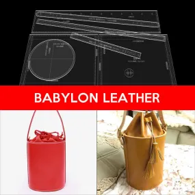 BABYLON™ Leather Bucket Bag Handmade Gift Pattern AAB-328