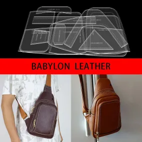 BABYLON™ Men's Sling Bag Making Leather Pattern AAB-863