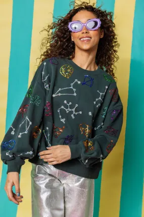 Black Astrology Sweatshirt