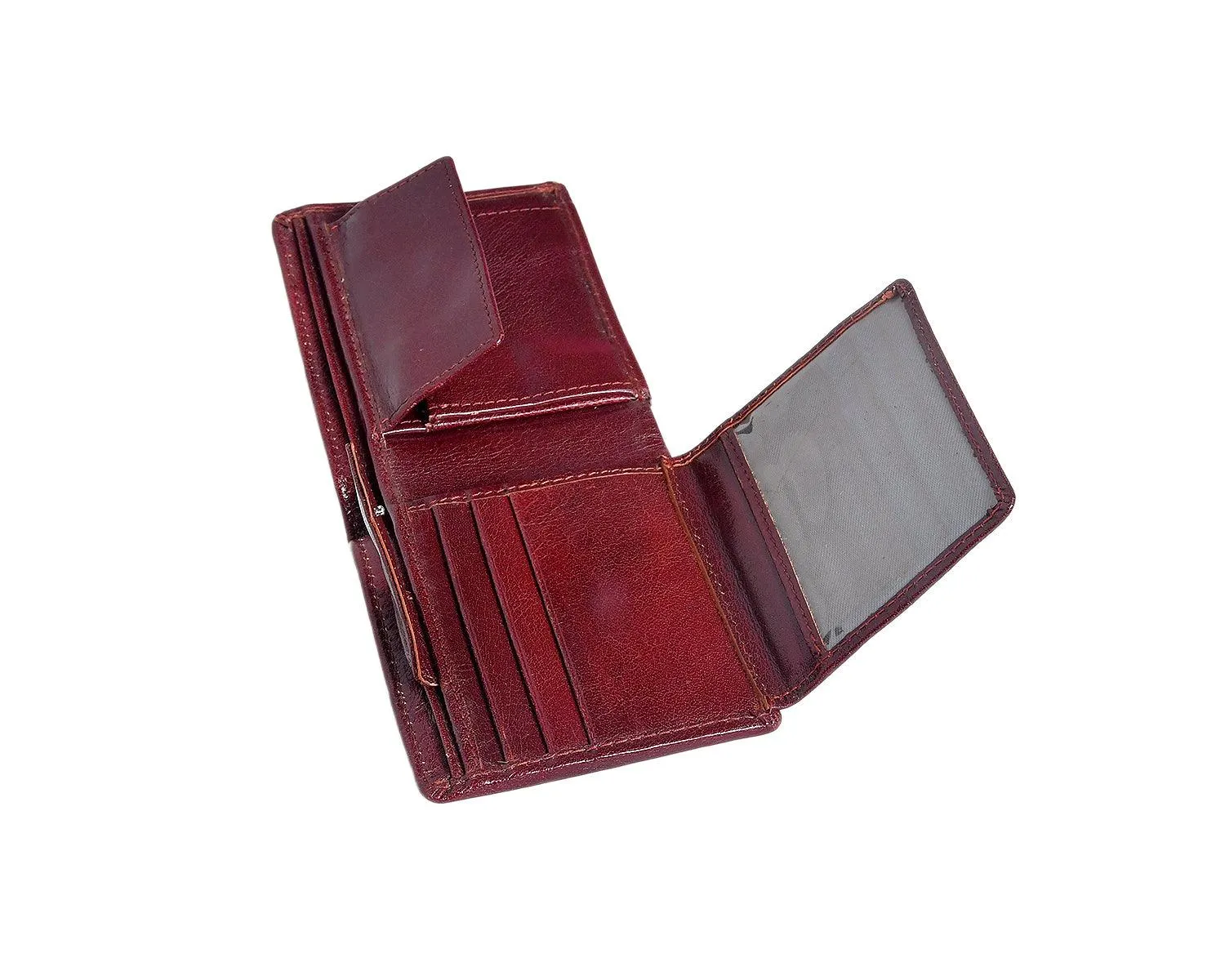 Celtic Burgundy Color Pure Leather Wallet For Men, Art:- LA-1392