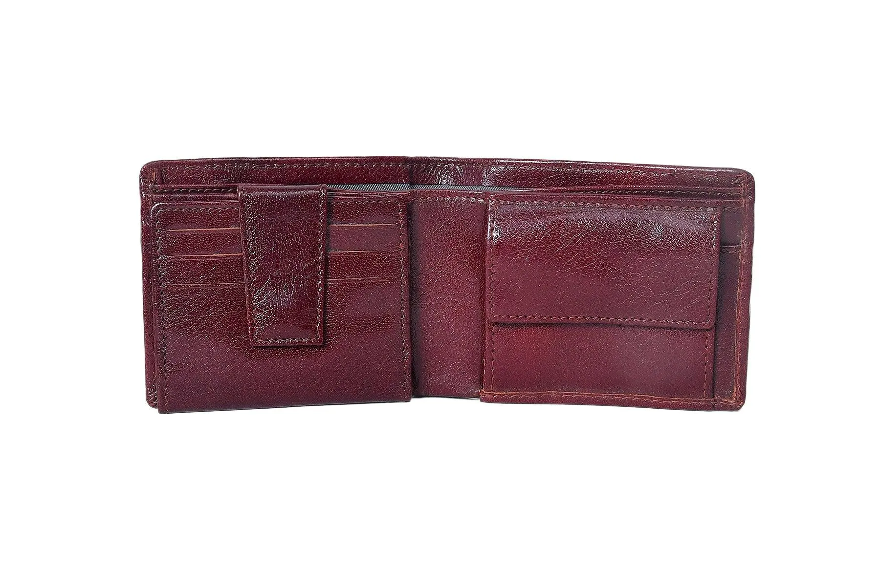 Celtic Burgundy Color Pure Leather Wallet For Men, Art:- LA-1392