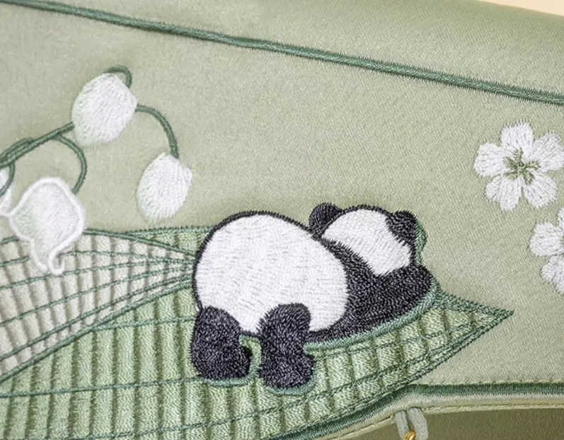 Crossbody Bag for Hanfu & Cheongsam - Sleeping Panda