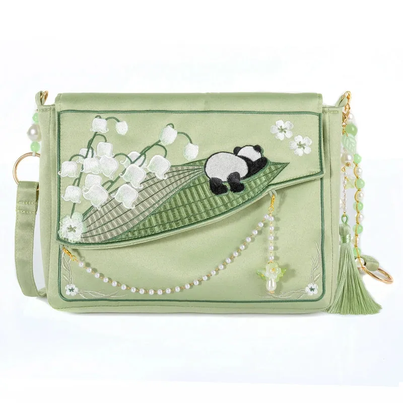 Crossbody Bag for Hanfu & Cheongsam - Sleeping Panda