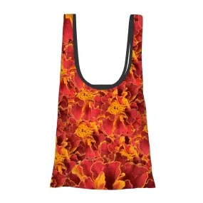 Folding Shopping Bag (Polyester with storage pouch) Marigold 1