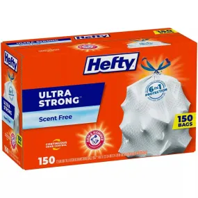 Hefty Ultra Strong 13-Gallon Kitchen Drawstring Trash Bags - 150 Ct