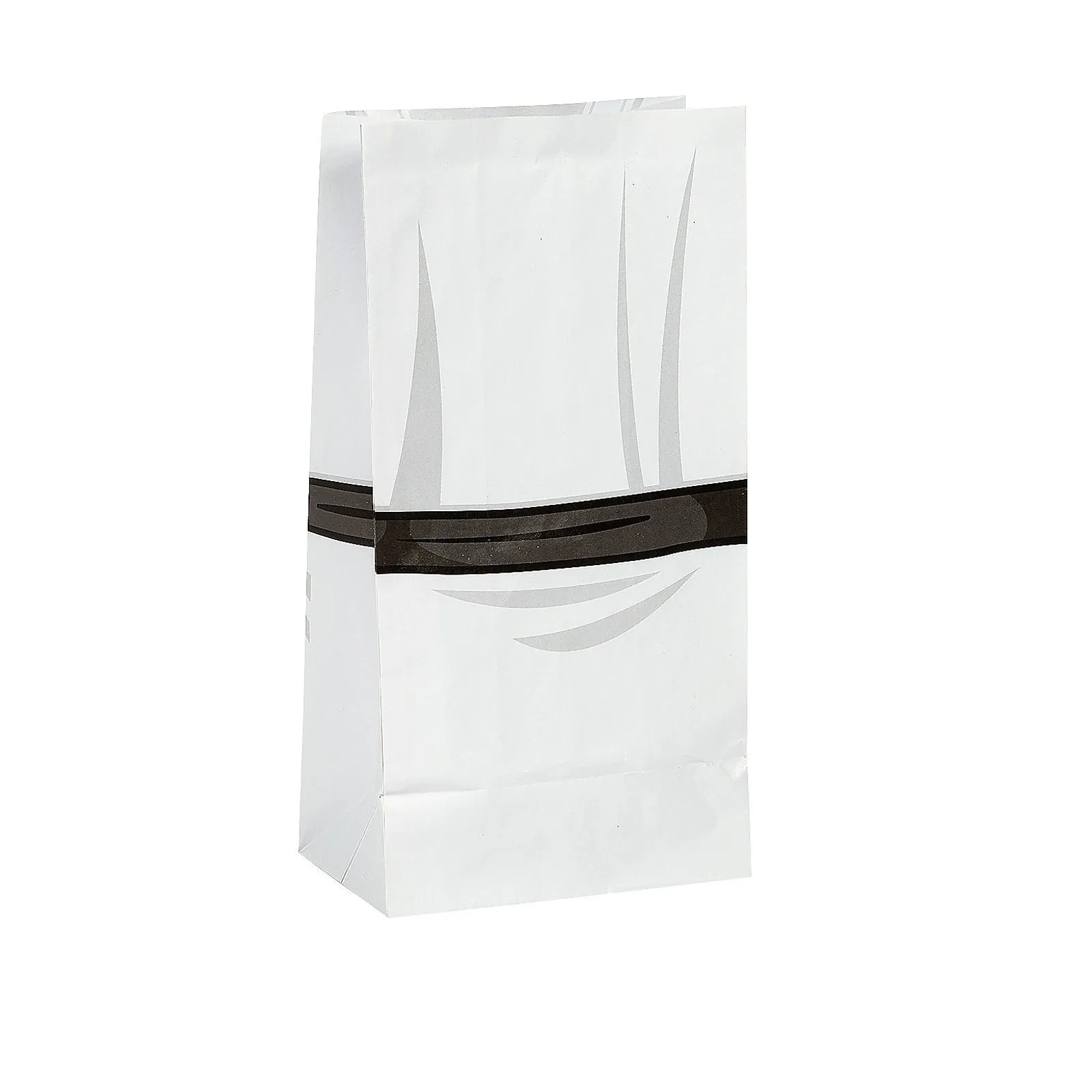 Karate Party Supplies - Treat Bags with Striped Paper Straws for 12 Guests