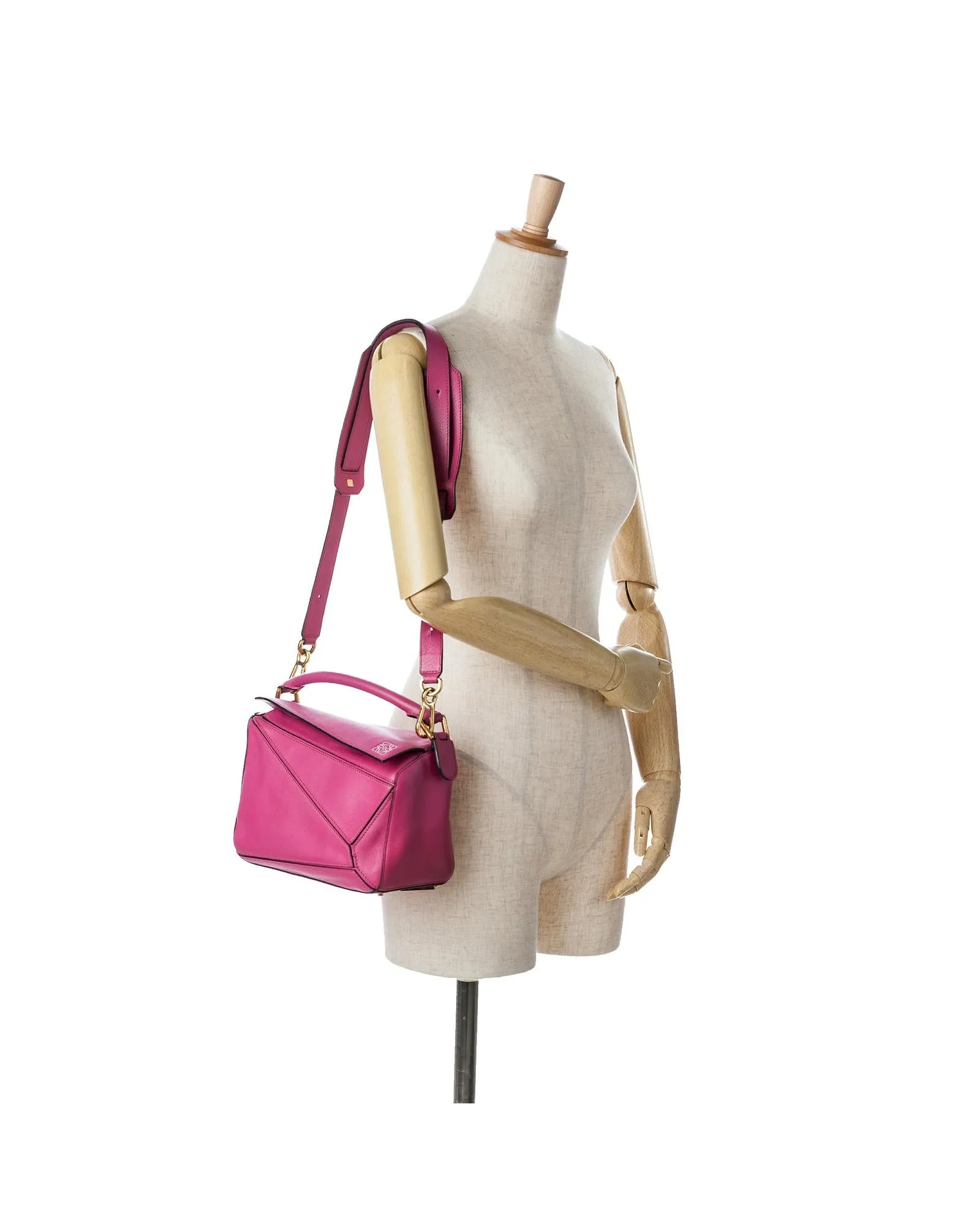 LOEWE Puzzle Small Messenger Bag in Pink