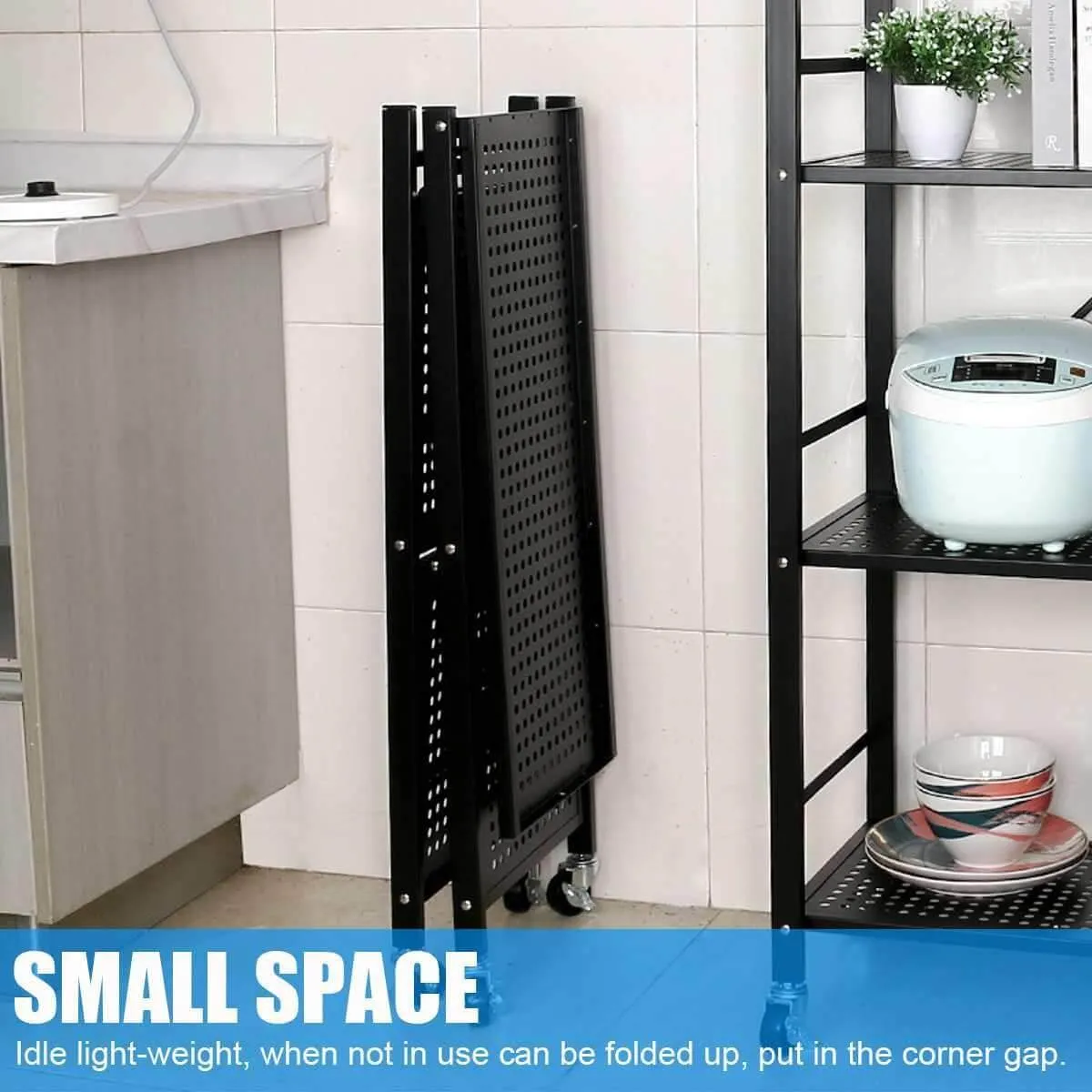 Multifunctional Foldable Storage Rack Organizer