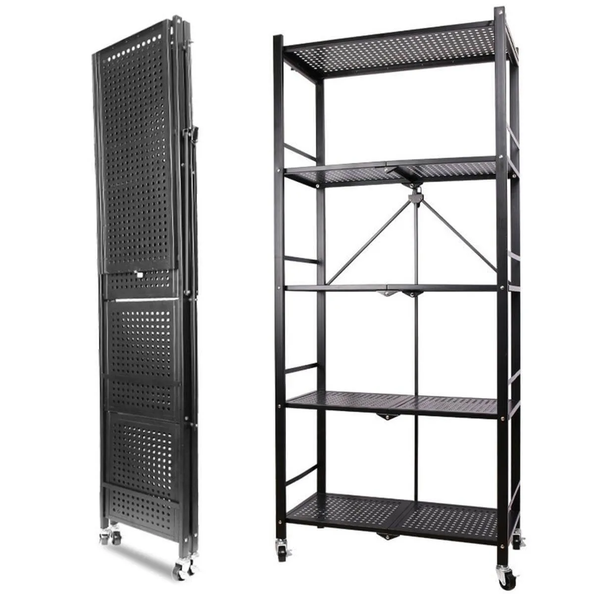 Multifunctional Foldable Storage Rack Organizer