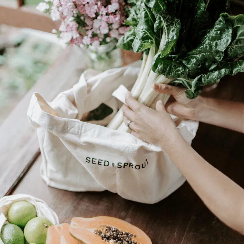 Organic Pocket Tote Shopping Bag