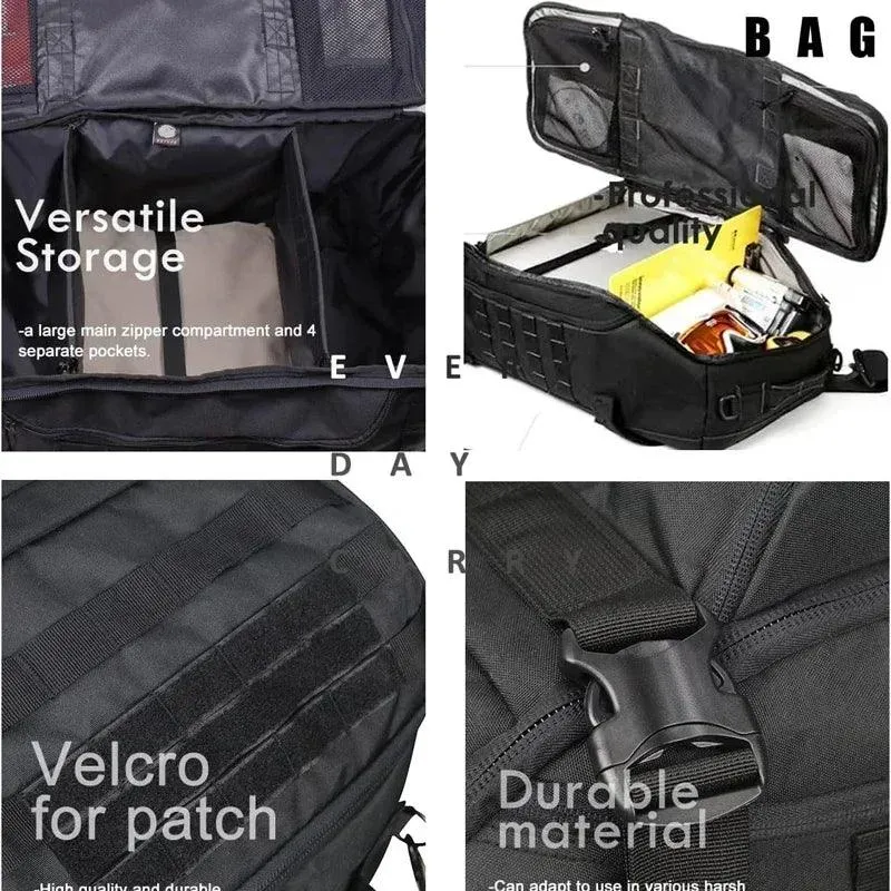 Tactical Duffel Bag - Waterproof, Adjustable Strap