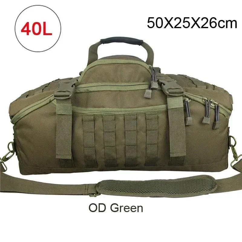 Tactical Duffel Bag - Waterproof, Adjustable Strap