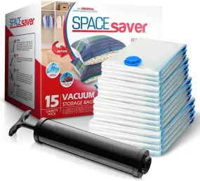 Variety 15 Pack  Vacuum Bags Storage - Save 80% Clothes Storage Space - Vacuum